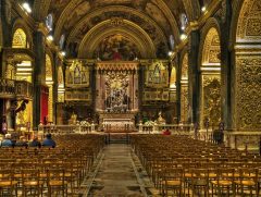 St John's Co-Cathedral, Malta, templene, Unescos liste over Verdensarven, korsfarere, Johanitter-ordenen, renessansen barokken, Valletta, Malta