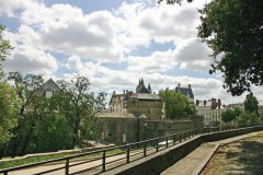 Château de Ducs de Bretagne, Nantes, historisk, bindingsverkshus, gamleby, middelalder, Loiredalen, Vest-Frankrike, Frankrike