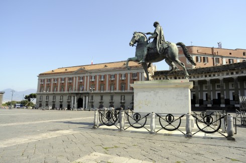 Piazza de Pebliscito, Frederico di Bourbon, Napoli, renessanse, middelalder, Unescos liste over Verdensarven, historisk bydel, gamleby, Caampania, Sør-Italia, Italia