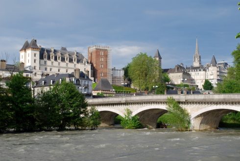 Chateau de Pau fra 1100-tallet, Pau, Viuex ville, gamlebyen, middelalder, Sørvest-Frankrike, Frankrike