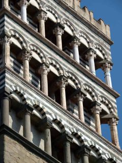 Duomo San Zeno, blindarkader, romansk, pisansk, Pistoia, Toscana, Italia