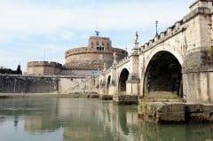 Ponte Sant'Angelo, Roma, Unescos liste over Verdensarven, romerriket, Forum, antikken, historiske bydeler, gamlebyen, Trastevere, den evige stad, Tiber, Vatikanet, Panthon, Roma, Midt-Italia, Italia