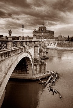 Ponte Sant'Angelo, Roma, Unescos liste over Verdensarven, romerriket, Forum, antikken, historiske bydeler, gamlebyen, Trastevere, den evige stad, Tiber, Vatikanet, Panthon, Roma, Midt-Italia, Italia