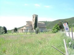 San Quirico d 'Orcia, middelalder, romansk, historisk, Toscana, Midt-Italia, Italia