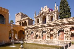 Real Alcazar, Sevilla, Guadalquivir, Unescos liste over Verdensarven, historisk bydel, gamleby, Andalucia, Spania