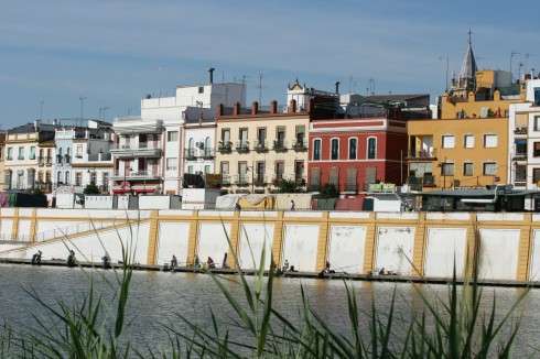 Bydelen Triana, Sevilla, Guadalquivir, Unescos liste over Verdensarven, historisk bydel, gamleby, Andalucia, Spania