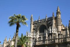 Sevilla, Catedral de Santa María de la Sede, Guadalquivir, Unescos liste over Verdensarven, historisk bydel, gamleby, Andalucia, Spania