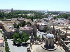 Sevilla, Catedral de Santa María de la Sede, Guadalquivir, Unescos liste over Verdensarven, historisk bydel, gamleby, Andalucia, Spania