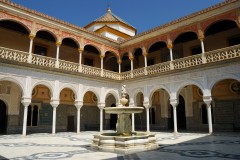 Renessansepalasset Casa de Pilatos, Sevilla, Unescos liste over Verdensarven, historisk bydel, gamleby, Andalucia, Spania