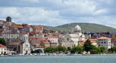 St Jacobs katedral, Sibenik, Adriaterhavet, gamlebyen, historisk bysenter, Unescos liste over Verdensarven, middelalder, renessanse, Zadarkysten og øyene, Kroatia