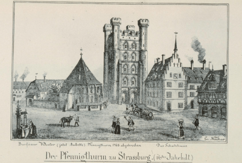 Strasbourg, Pfenningturm, Musée Alsacien, Grand Île, gamleby, historiske bysenter, Unescos liste over Verdensarven, bindingsverk, kanaler, Palais Rohan, Nord-Frankrike, Frankrike