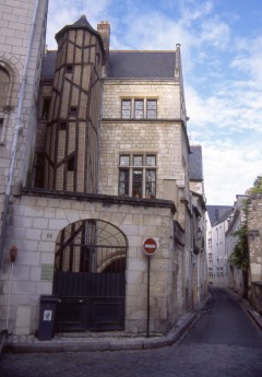 Place Plumerau, Tours, vielle ville, gamlebyen, middelalder, bindingsverk, Vieux-Tours, historisk bysenter, Indre-et-Loire, Loiredalen, Vest-Frankrike, Frankrike