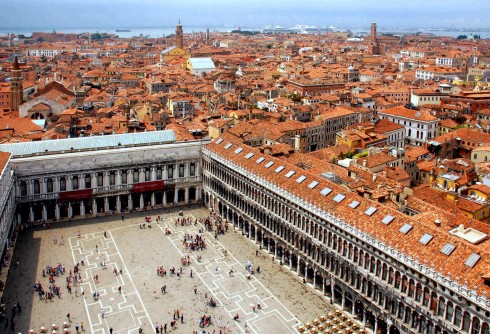 Venezia, Marcus-plassen, Canal Grande, Unescos liste over Verdensarven, middelalder, gotikken, evangelisten Marcus, renessanse-arkitektur, Veneto, Nord-Italia, Italia 