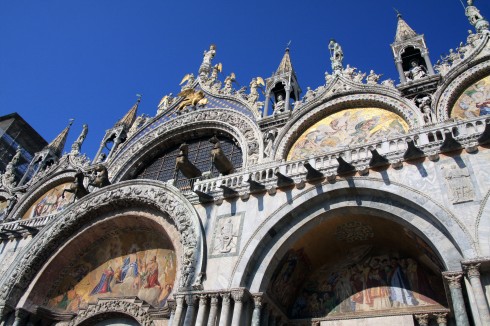 Basilica San Marco, Marcus-katedralen, Venezia, Marcus-plassen, Canal Grande, Unescos liste over Verdensarven, middelalder, gotikken, evangelisten Marcus, renessanse-arkitektur, Veneto, Nord-Italia, Italia 