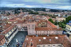 Piazza dei Signori, Verona, Arena, Unescos liste over Verdensarven, romerriket, antikken, historiske bydeler, gamlebyen, Veneto, Nord-Italia, Italia