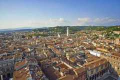 Verona, Torre dei Lamerti, Arena, Piazza delle Erbe, Piazza Signori, Piazza Bra, Unescos liste over Verdensarven, romerriket, antikken, historiske bydeler, gamlebyen, Veneto, Nord-Italia, Italia