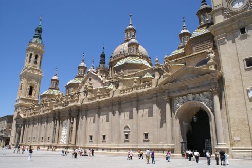 Basilica de Nuestra Senora del Pilar, Zaragoza, Plaza del Pilar, Plaza César Augusto, Unescos liste over Verdensarven, historisk bydel, gamleby, Aragon, Madrid og innlandet, Spania