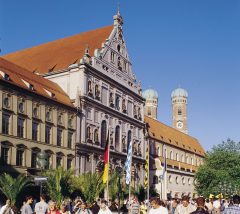 Michaelskirche, Altstadt, München, Bayern, Sør-Tyskland, Tyskland