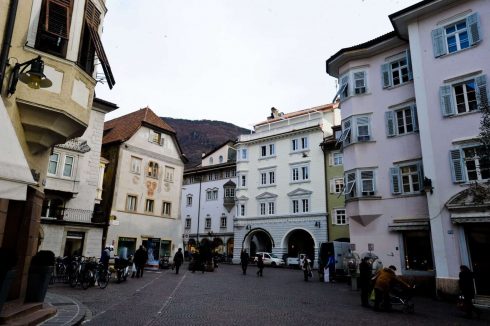 Piazza del Grano, Kornmarkt, Kornplatz, Altstadt, Bolzena, Bozen, Alto Adige, Nord-Italia, Italia