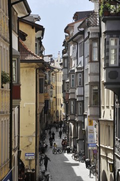 Via Portici Lauben Gasse, Altstadt, Bolzano, Bozen, Alto Adige, Tyrol, Süd-Tirol, Nord-Italia, Italia