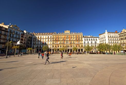 Plaza de Castillio, Pamplona, Spania