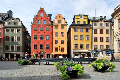 Stortorget, Stockholm, Gamla Stan, gamlebyen, Unesco Verdensarv, Sverige