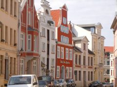 Bohrstrasse, Wismar, Østersjøen, middelalder, Backsteinsgotik, Ostsee, Unesco Verdensarv, Gamlebyen, Altstadt, Hansestadt Wismar, Mecklenburg Vorpommern, Nord-Tyskland