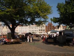 Marktplatz, Wismar, Østersjøen, middelalder, Backsteinsgotik, Ostsee, Unesco Verdensarv, Gamlebyen, Altstadt, Hansestadt Wismar, Mecklenburg Vorpommern, Nord-Tyskland