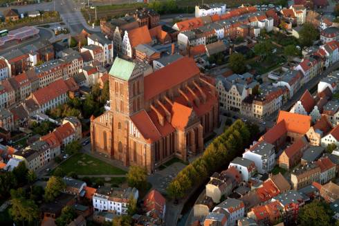 St. Nikolai Kirche, Wismar, Østersjøen, middelalder, Backsteinsgotik, Ostsee, Unesco Verdensarv, Gamlebyen, Altstadt, Hansestadt Wismar, Mecklenburg Vorpommern, Nord-Tyskland