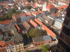 Bürgerhaüser, Wismar, Østersjøen, middelalder, Backsteinsgotik, Ostsee, Unesco Verdensarv, Gamlebyen, Altstadt, Hansestadt Wismar, Mecklenburg Vorpommern, Nord-Tyskland