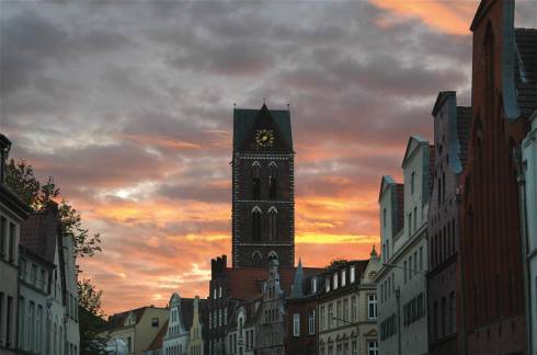 Marienkirche, Wismar, Østersjøen, middelalder, Backsteinsgotik, Ostsee, Unesco Verdensarv, Gamlebyen, Altstadt, Hansestadt Wismar, Mecklenburg Vorpommern, Nord-Tyskland