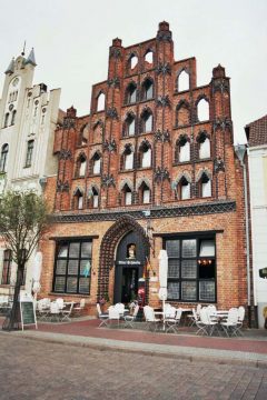 Alter Schwede, Marktplatz, Wismar, Østersjøen, middelalder, Backsteinsgotik, Ostsee, Unesco Verdensarv, Gamlebyen, Altstadt, Hansestadt Wismar, Mecklenburg Vorpommern, Nord-Tyskland