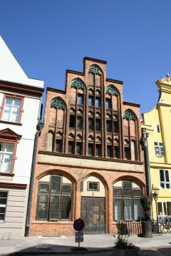 Dielehaus, Stralsund, middelalder, Backsteinsgotik, Ostsee, Unesco Verdensarv, Gamlebyen, Altstadt, Hansestadt Wismar, Mecklenburg Vorpommern, Østersjøen, Nord-Tyskland