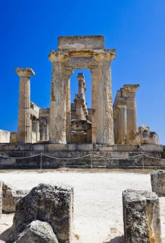 Aigina, Ruinene av Afaiatempelet på Aegina, Athenområdet, Hellas