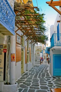 Mykonos - idyllisk smug, Kykladene, De øvrige øyene, Hellas