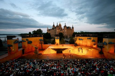 Schwerin, Festspiele, Altstadt, Schweriner Schloss, Nord-Tyskland