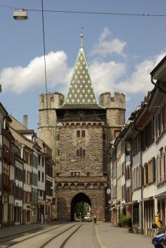 Basel, Spalentor, Rhinen, romertid, middelalder, kulturseverdigheter, gamlebyen, marktplatz, Sveits