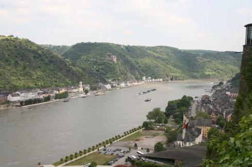 Rhinen, Burg Rheinfels, St Goar, Rheintal, romertid, middelalder, Unescos liste over Verdensarven, Vest-Tyskland