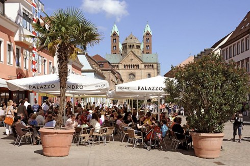  Speyer, Altstadt, Unescos liste over Verdenarven, Altpörtel, Rhinen, Kaiserdom, jødenes Shphira, middelalder, Vest-Tyskland