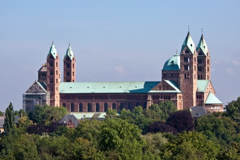 Speyer, Altstadt, Unescos liste over Verdenarven, romertid, Altpörtel, Rhinen, Kaiserdom, jødenes Shphira, middelalder, Vest-Tyskland