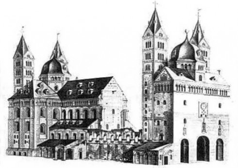 Speyer, Altstadt, Unescos liste over Verdenarven, romertid, Altpörtel, Rhinen, Kaiserdom, jødenes Shphira, middelalder, Vest-Tyskland