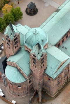 Speyer, Altstadt, Unescos liste over Verdenarven, romertid, Altpörtel, Rhinen, Kaiserdom, jødenes Shphira, middelalder, Vest-Tyskland