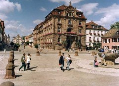 Speyer, Altstadt, Domhof, Biergarten, Unescos liste over Verdenarven, romertid, Altpörtel, Rhinen, Kaiserdom, jødenes Shphira, middelalder, Vest-Tyskland