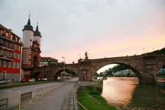 Heidelberg, Altstadt, Marktplatz, Alte Brücke, Neckar, Schloss Heidelberg, Unescos liste over Verdensarven, Baden-Württemberg, Sør-Tyskland