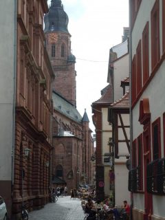 Heidelberg, Altstadt, Marktplatz, Alte Brücke, Neckar, Schloss Heidelberg, Unescos liste over Verdensarven, Baden-Württemberg, Sør-Tyskland