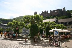 Heidelberg, Altstadt, Karlsplatz, Marktplatz, Alte Brücke, Neckar, Schloss Heidelberg, Unescos liste over Verdensarven, Baden-Württemberg, Sør-Tyskland