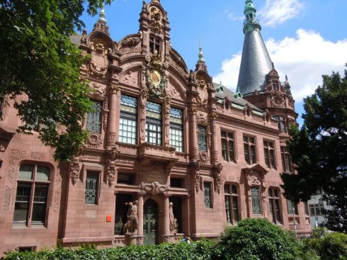 Heidelberg, Altstadt, Marktplatz, Alte Brücke, Neckar, Schloss Heidelberg, Unescos liste over Verdensarven, Baden-Württemberg, Sør-Tyskland