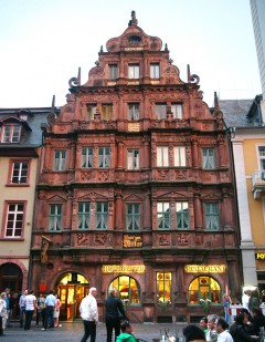 Heidelberg, Altstadt, Marktplatz, Alte Brücke, Neckar, Schloss Heidelberg, Unescos liste over Verdensarven, Baden-Württemberg, Sør-Tyskland