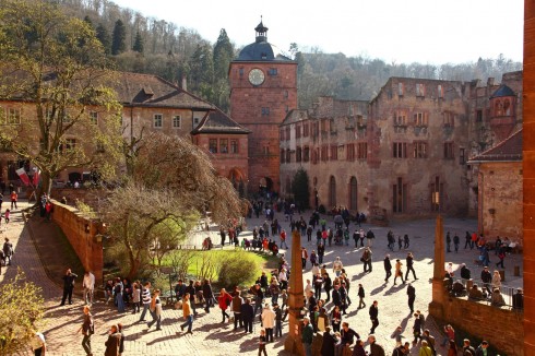  Heidelberg, Schloss, Altstadt, Marktplatz, Alte Brücke, Neckar, Schloss Heidelberg, Unescos liste over Verdensarven, Baden-Württemberg, Sør-Tyskland