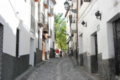 Granada, Alhambra, Generalife, Barrio del Albaicín, Bib-Rambla, Plaza Nueva, Capilla Real, Santa Ana, San Nicholas, San Miguel de Bajo, Unescos liste over Verdensarven, Andalucia, Spania